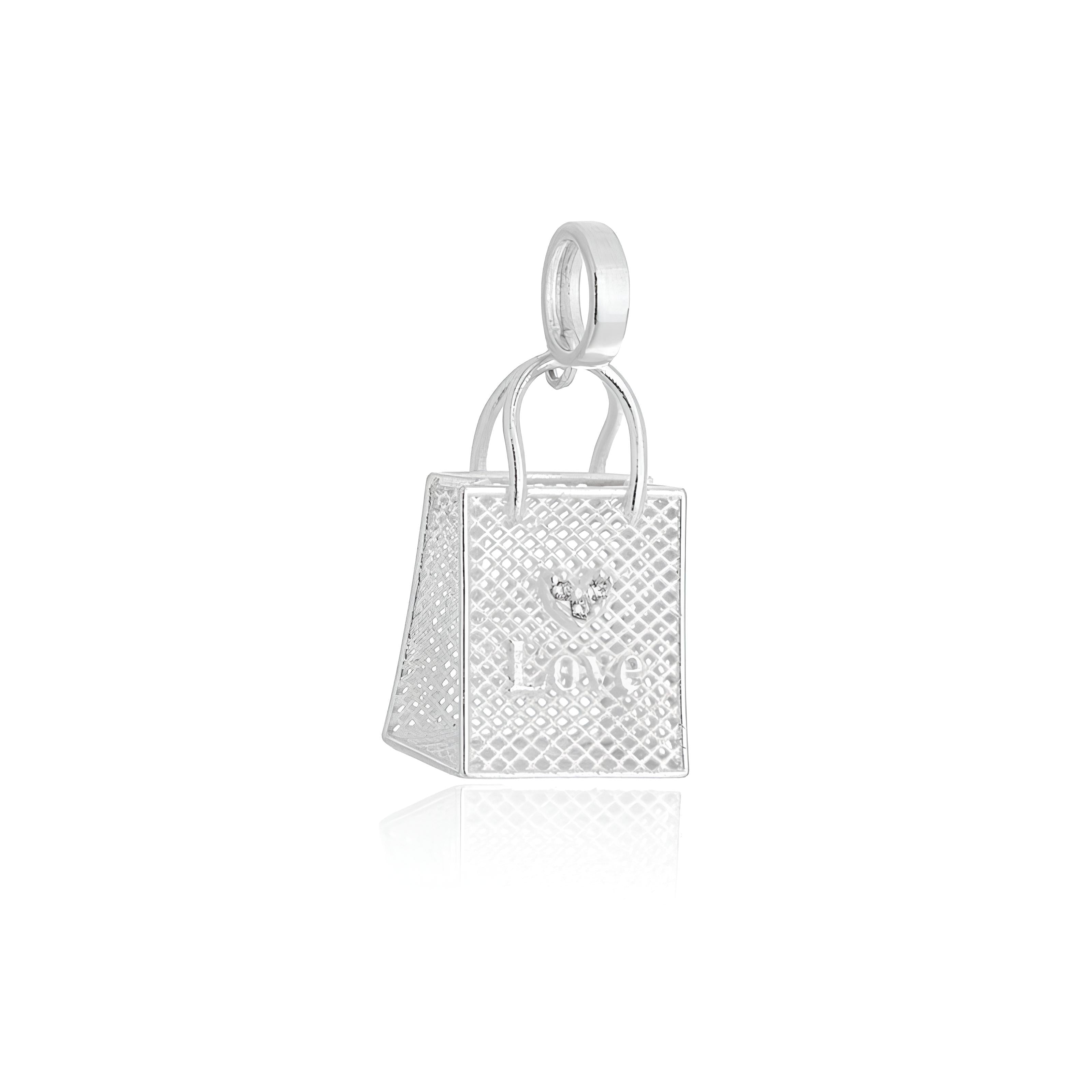Berloque Prata 925 Bolsa Love