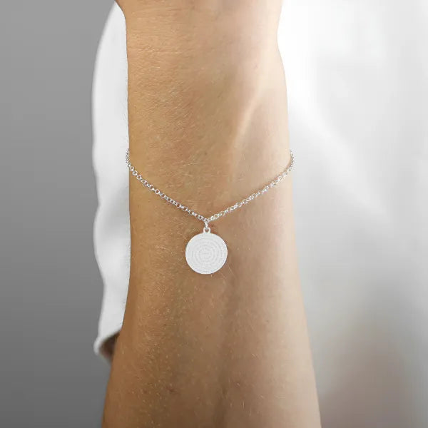 Pulseira de Prata 925 Oração do Pai Nosso Feminina