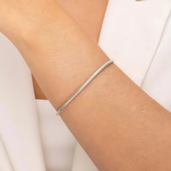 Pulseira de Berloque Prata 925 17 cm